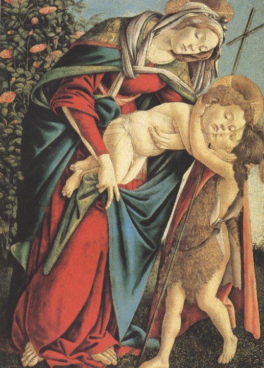 Madonna and Child with the Young St john or Madonna of the Rose Garden (mk36)